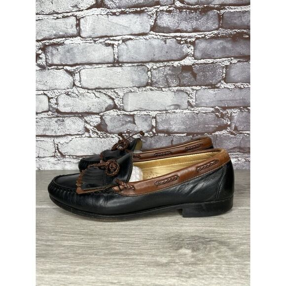 Allen Edmonds Woodstock Brown Black Leather Kiltie Loafers Dress Shoes Men 9.5D main image 15